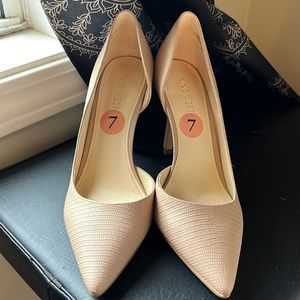Nine West Blush/Mauve Snake Print Heels